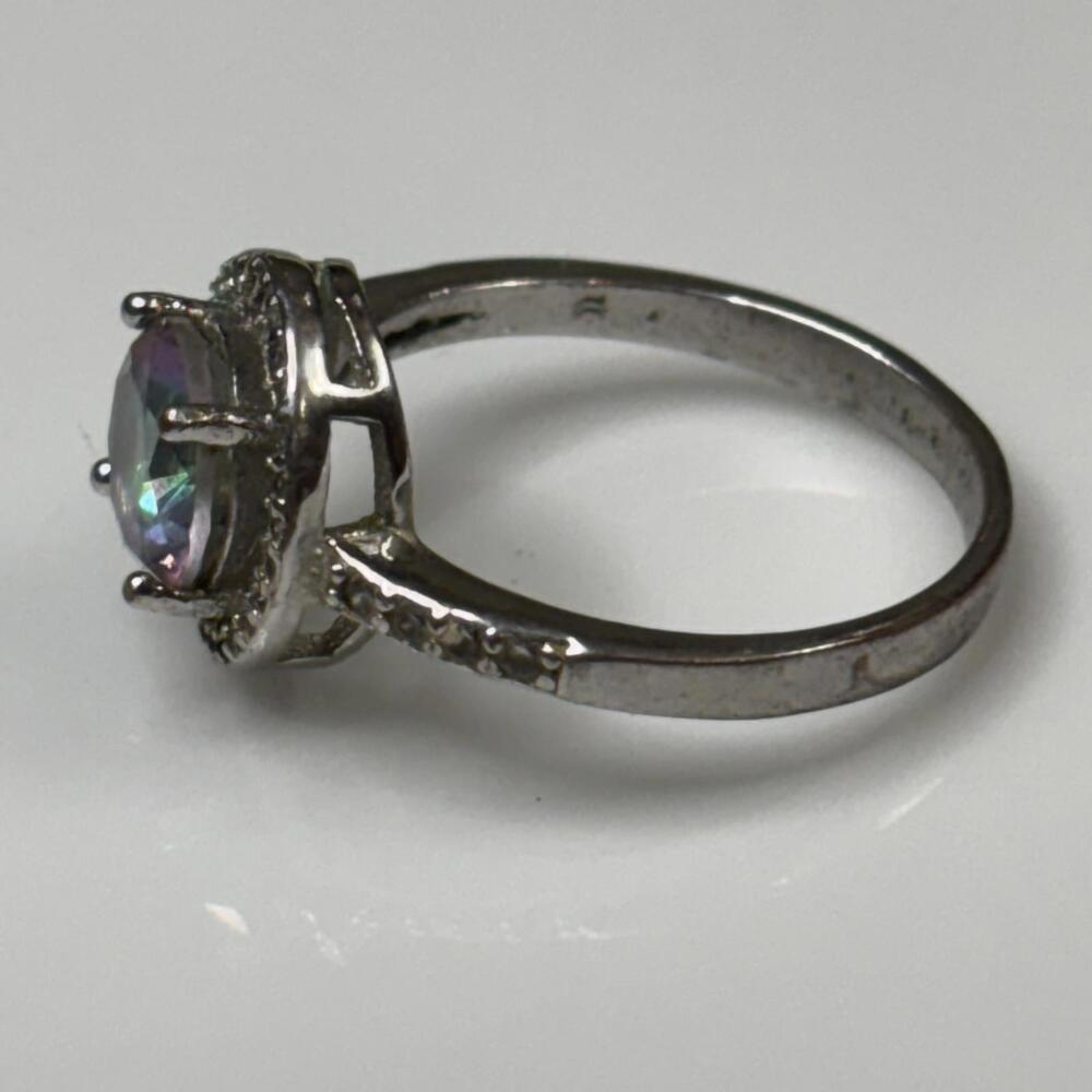 Mystic topaz sterling ring size 9 - Picture 4 of 6